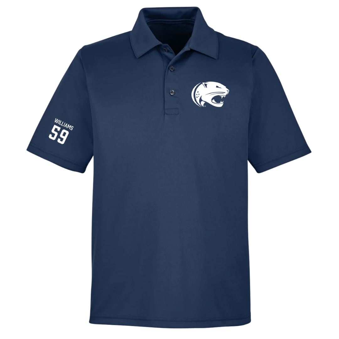 University of South Alabama Football Navy Polo - #59 Sam Williams