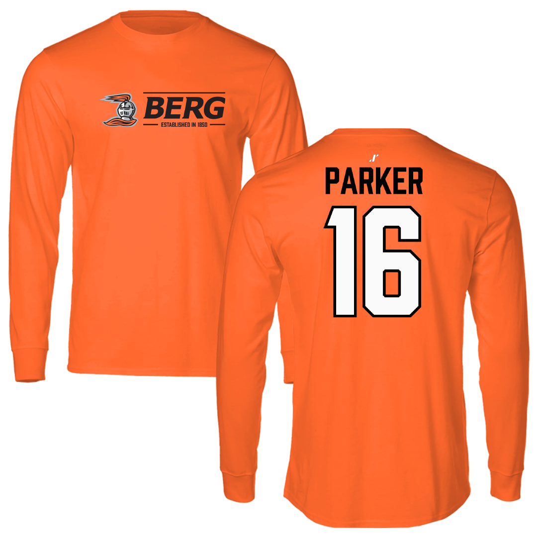 Heidelberg University Lacrosse Orange General Performance Long Sleeve - #16 Colin Parker