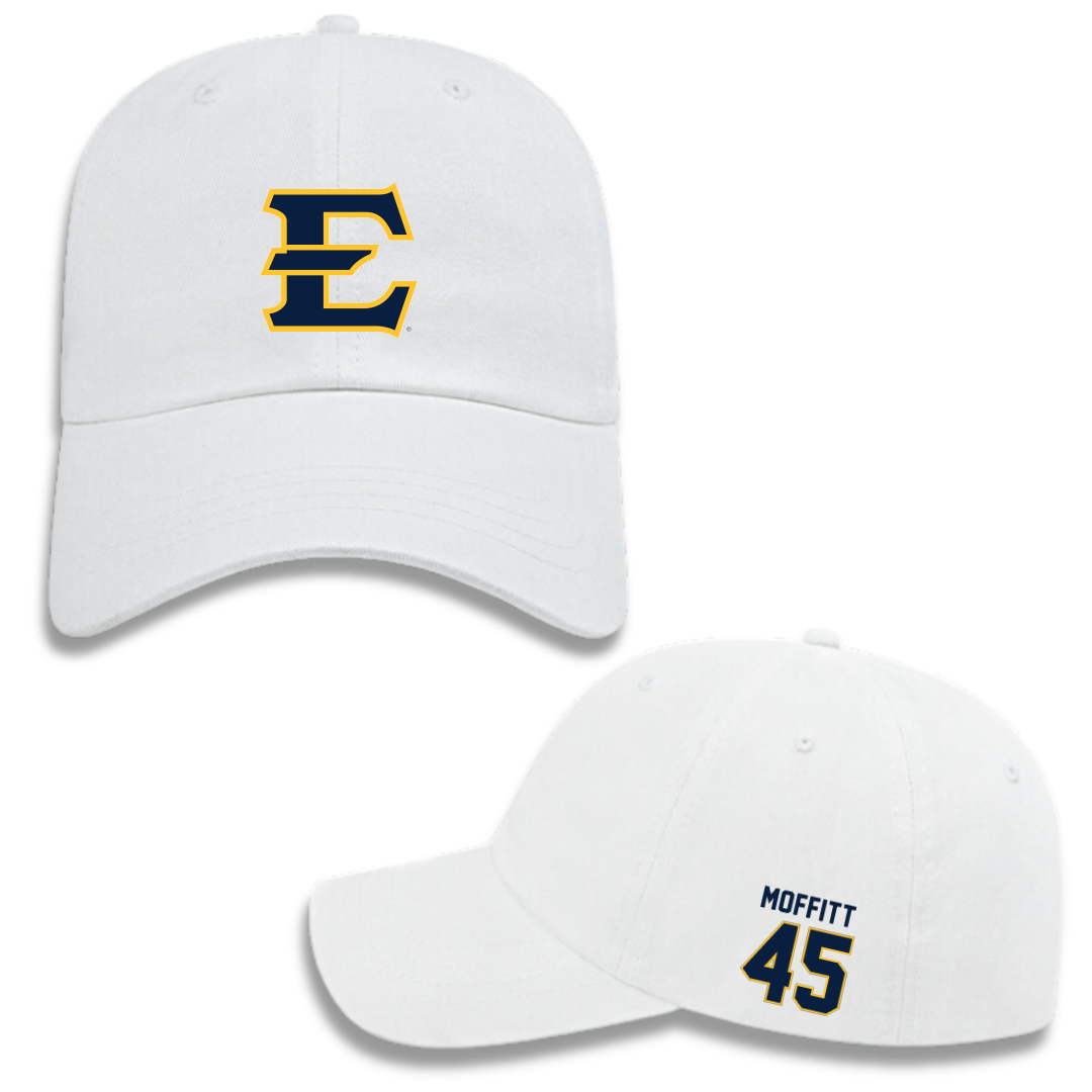 East Tennessee State University Football White Hat - #45 Trevor Moffitt