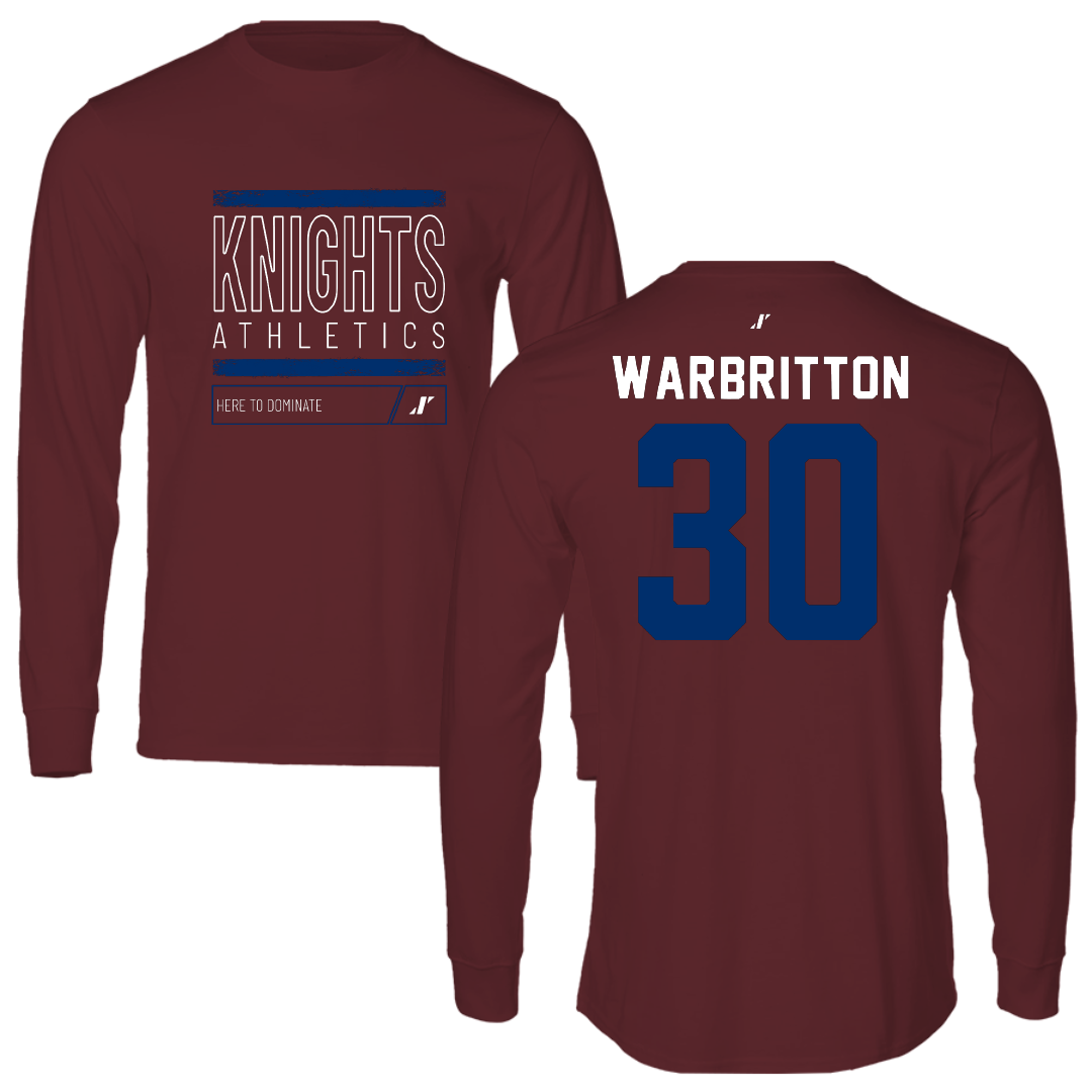 Fairleigh Dickinson University-Metropolitan Campus Volleyball Maroon Dominate Performance Long Sleeve - #30 Kinsley Warbritton