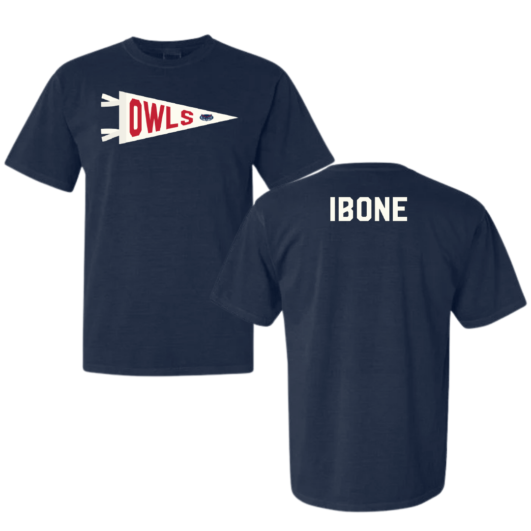 Florida Atlantic University Cheer Navy Pennant Comfort Colors Tee - Maddi Ibone