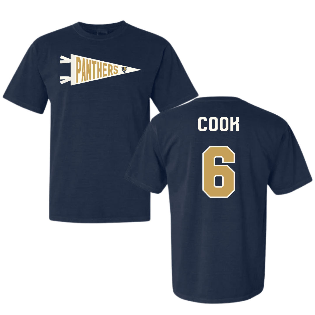 Florida International University Volleyball Navy Pennant Comfort Colors Tee - #6 Savannah Cook