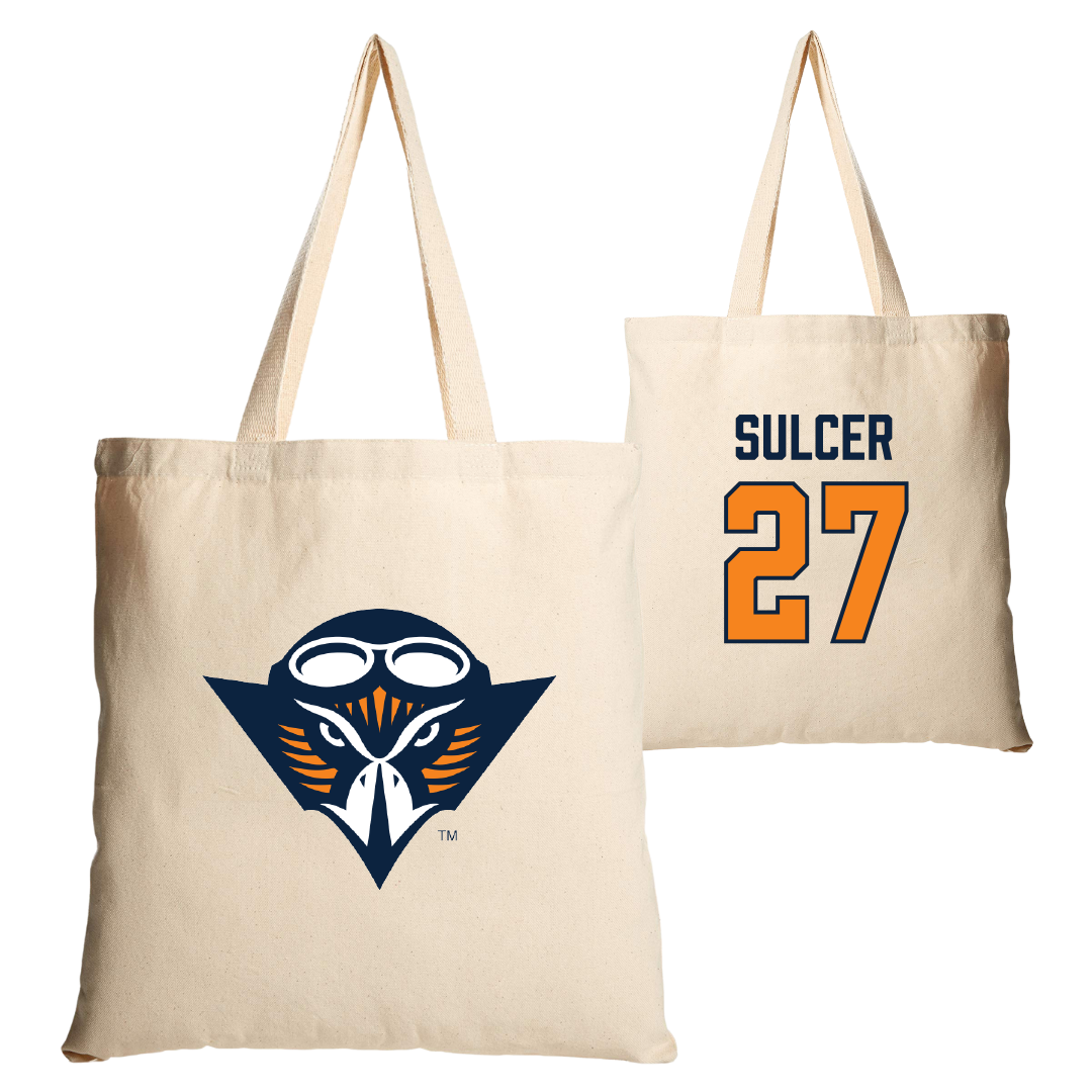 University of Tennessee at Martin Volleyball Tan Canvas Tote Bag - #27 Dylan Sulcer