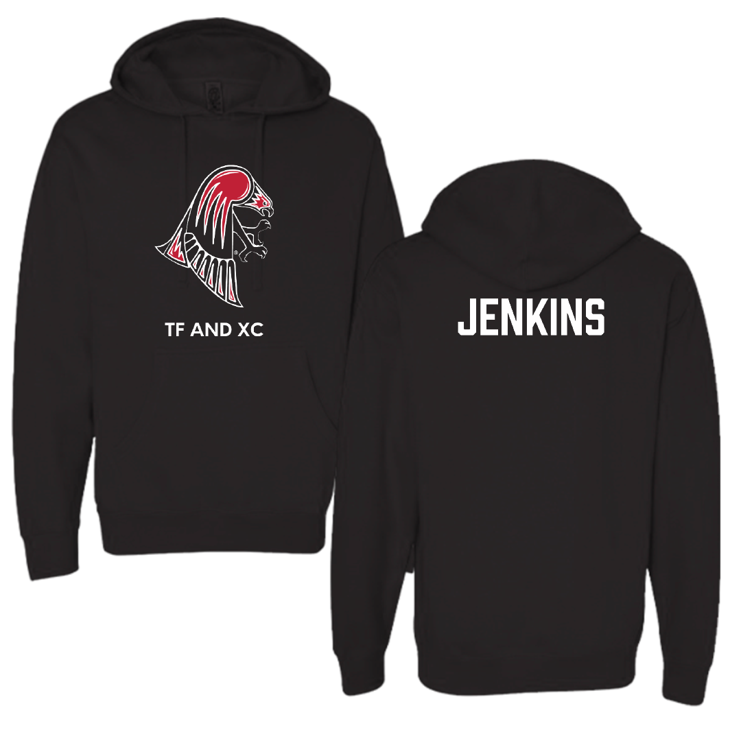 University of Wisconsin-River Falls TF and XC Black Hoodie - Kate Jenkins