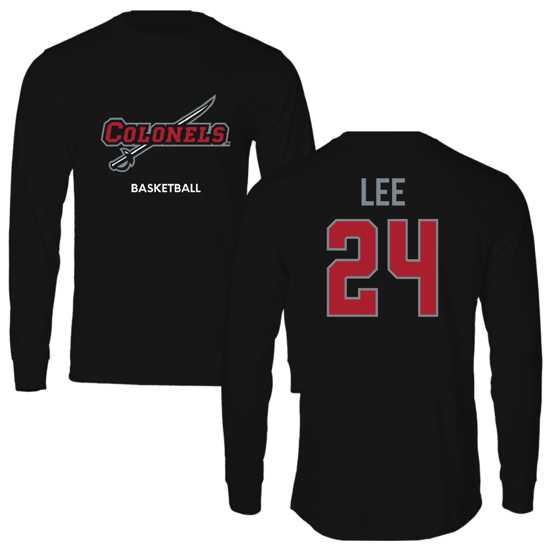 Nicholls State University Basketball (W) Black Colonels Long Sleeve - #24 Khia Lee