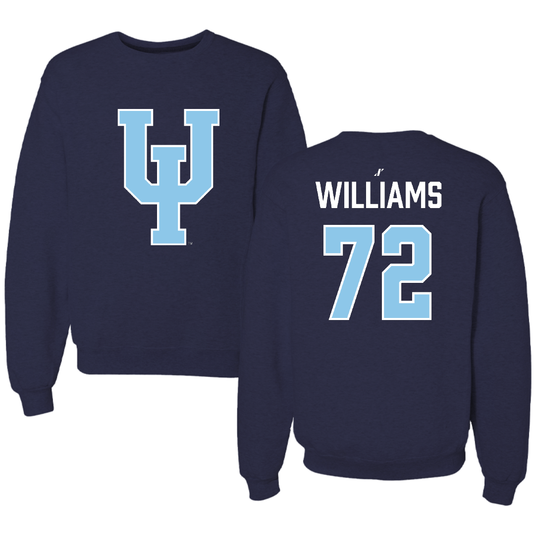 Upper Iowa University Football Navy Crewneck - #72 Caleb Williams
