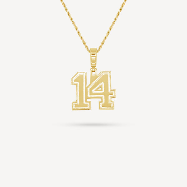 Gold Presidents Pendant and Chain - #14 Emma James