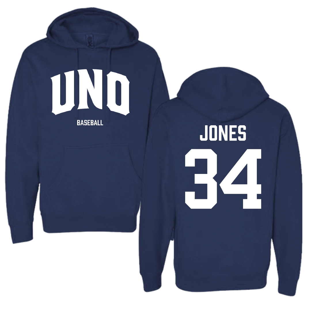 University of New Orleans Baseball Navy Hoodie - #34 Skylar Jones