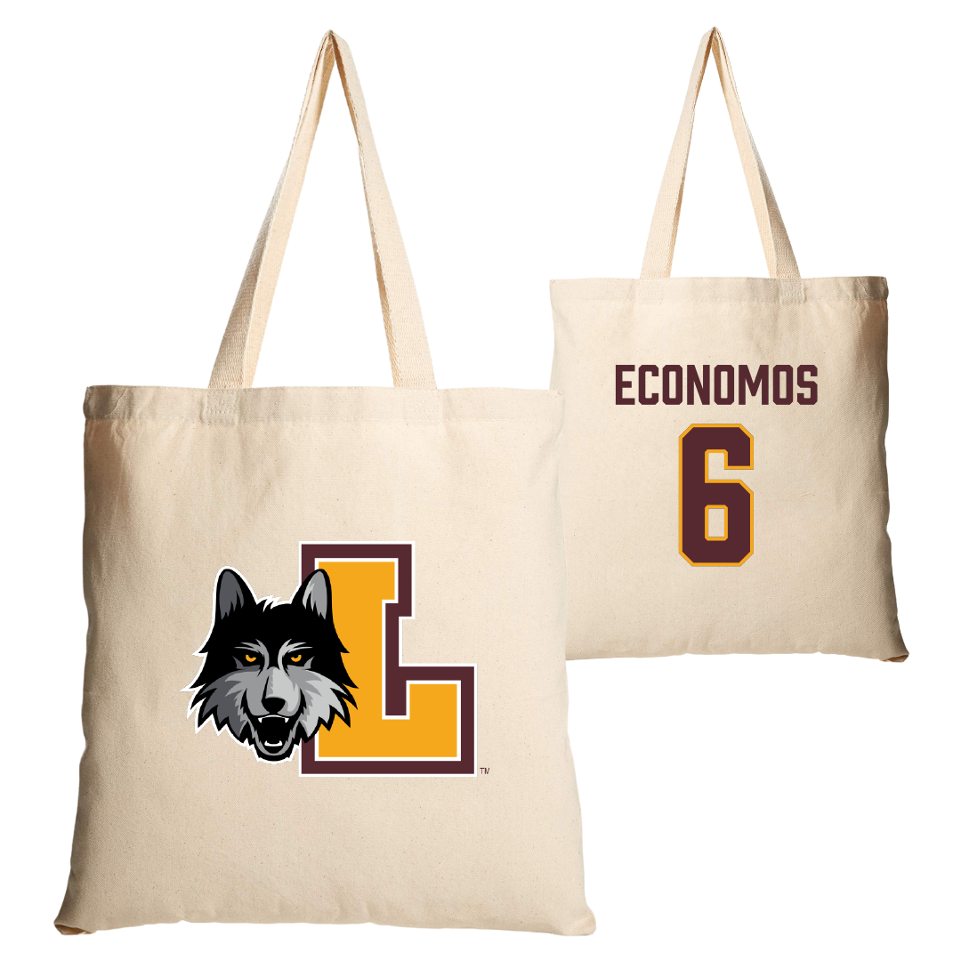 Loyola University-Chicago Soccer Tan Canvas Tote Bag - #6 Meghan Economos