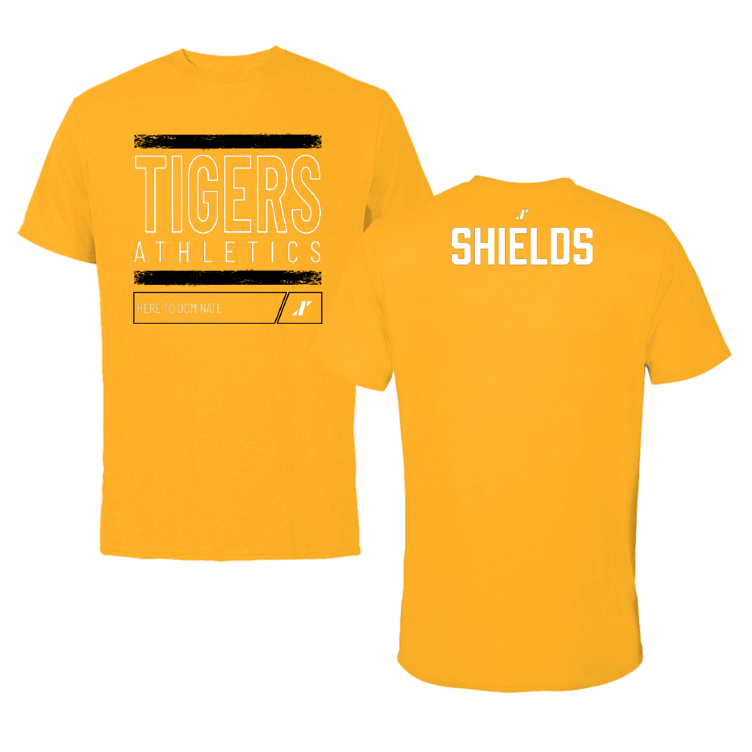 Fort Hays State University Wrestling (M) Gold Dominate Performance Tee - Aiden Shields