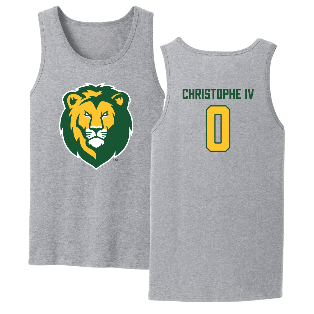 Southeastern Louisiana University Football Sport Gray Tank Top - #0 Herman Christophe IV