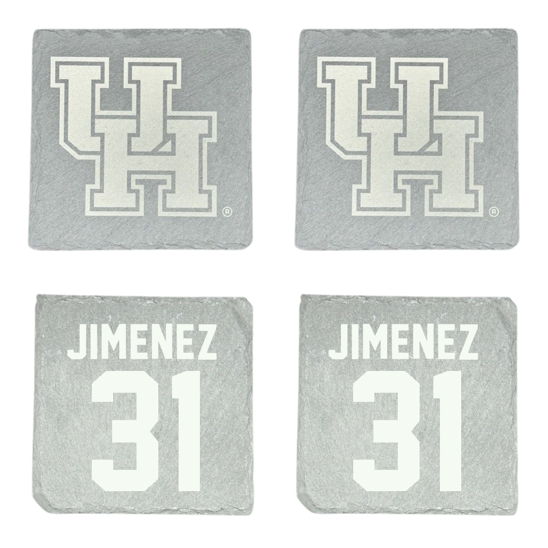 University of Houston Baseball Stone Coaster (4 Pack)  - #31 Kenneth Jimenez