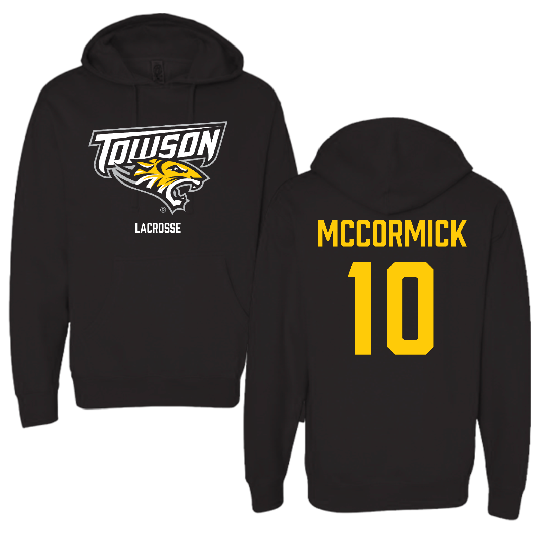 Towson University Lacrosse (W) Black Hoodie - #10 Katie McCormick