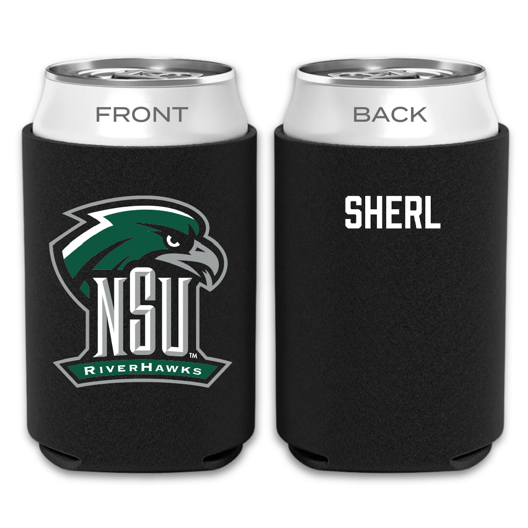 Northeastern State University Baseball Black Can Cooler - Gannon Sherl