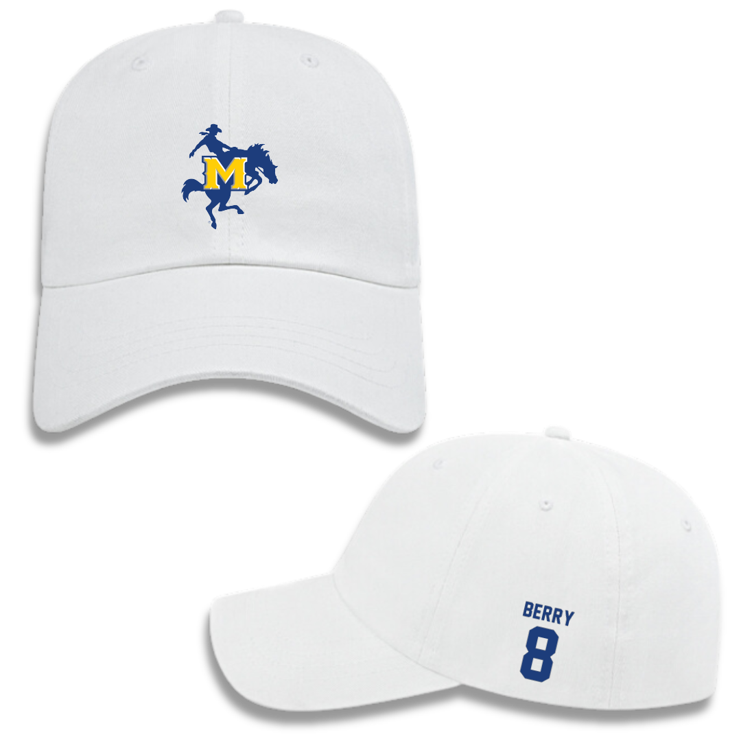 McNeese State University Basketball (W) White Hat - #8 Avari Berry