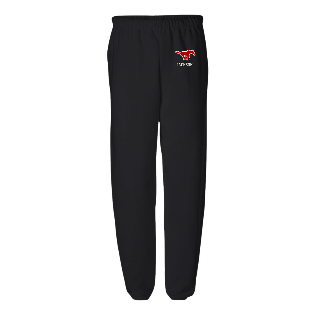 Southern Methodist University TF and XC Black Sweatpants - Maykayla Jackson