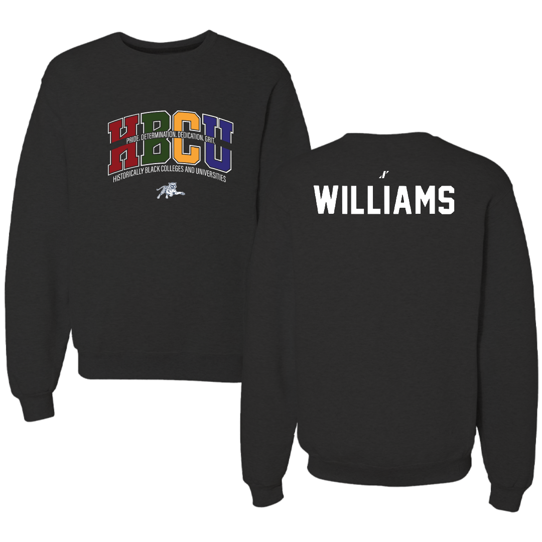 Jackson State University TF and XC Black HBCU Crewneck - Elias Williams