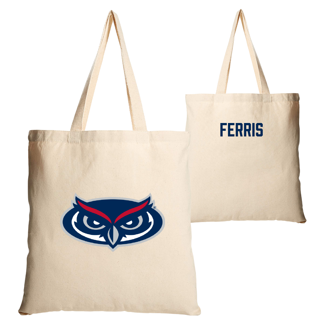 Florida Atlantic University Dance Tan Canvas Tote Bag - Caroline Ferris