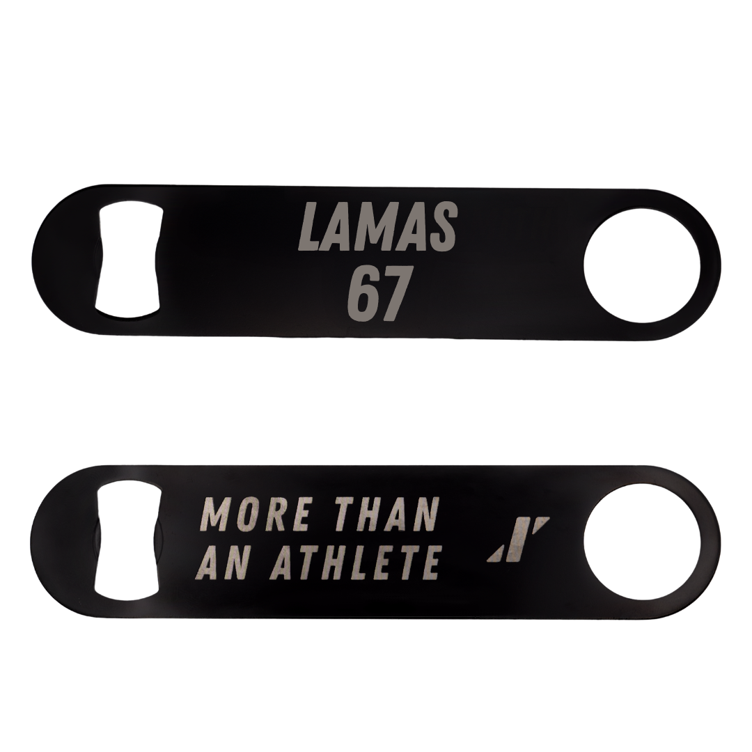 Florida Atlantic University Football Black Bottle Opener - #67 Andre Lamas