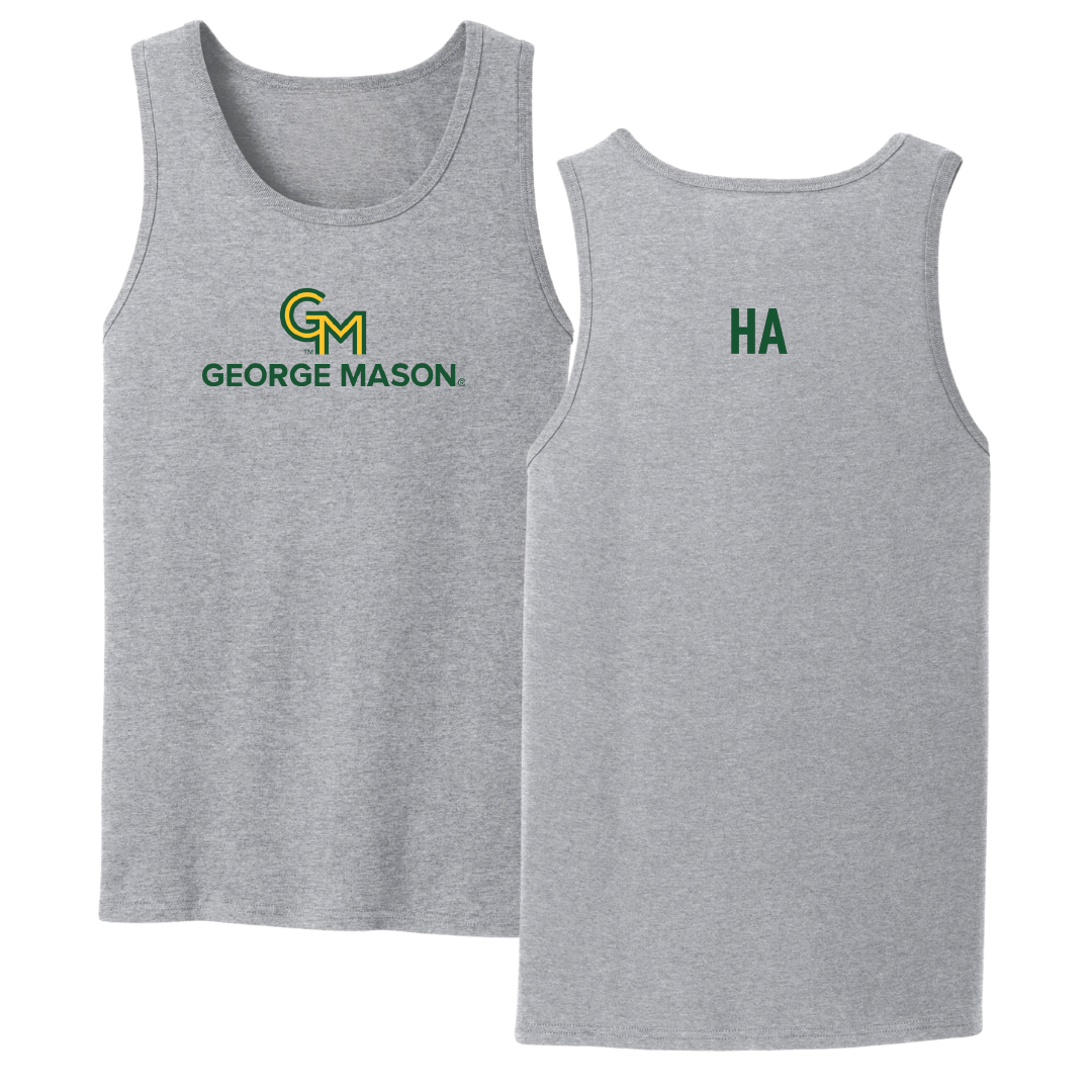George Mason University Tennis Sport Gray Tank Top - Dustin Ha