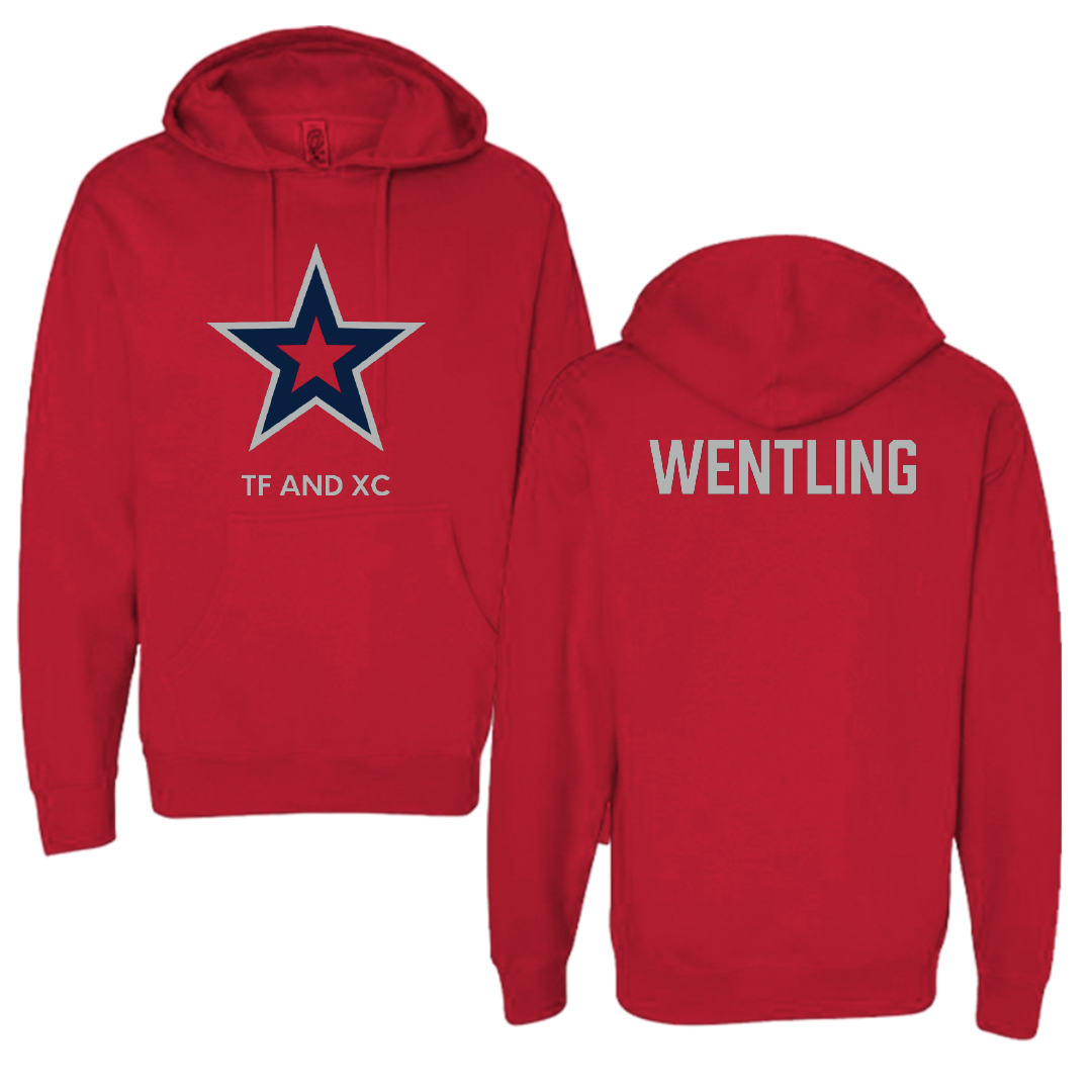 Robert Morris University TF and XC Red Mascot Hoodie - Nathan Wentling
