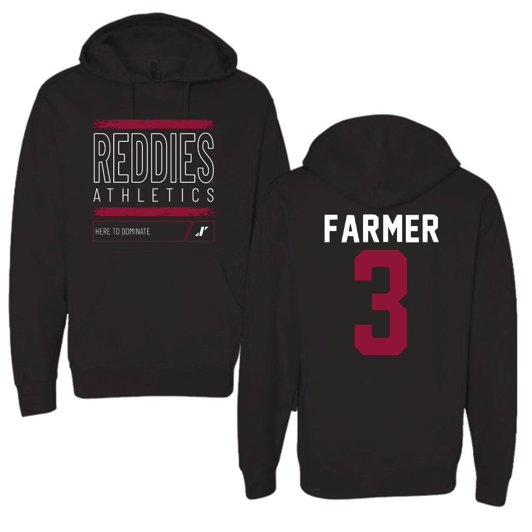 Henderson State University Basketball Black Dominate Hoodie - #3 Chase Farmer