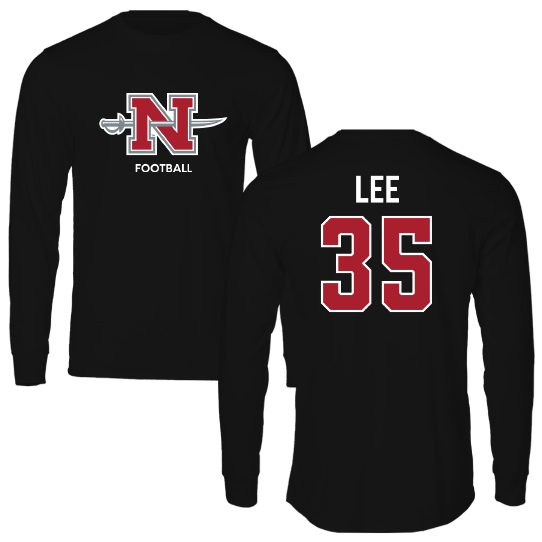 Nicholls State University Football Black Mascot Long Sleeve - #35 Ethan Lee