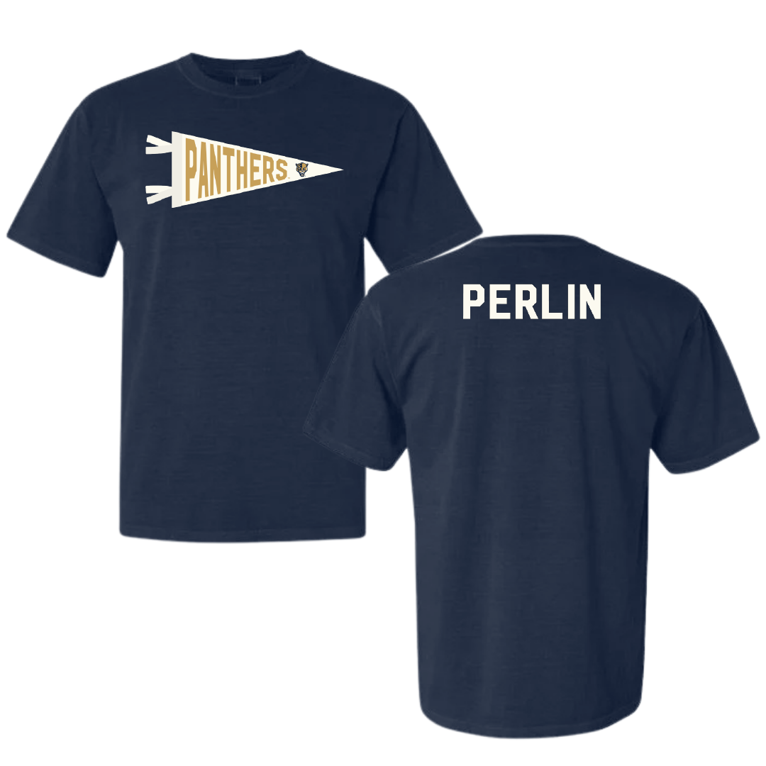 Florida International University TF and XC Navy Pennant Comfort Colors Tee - Jeremy Perlin