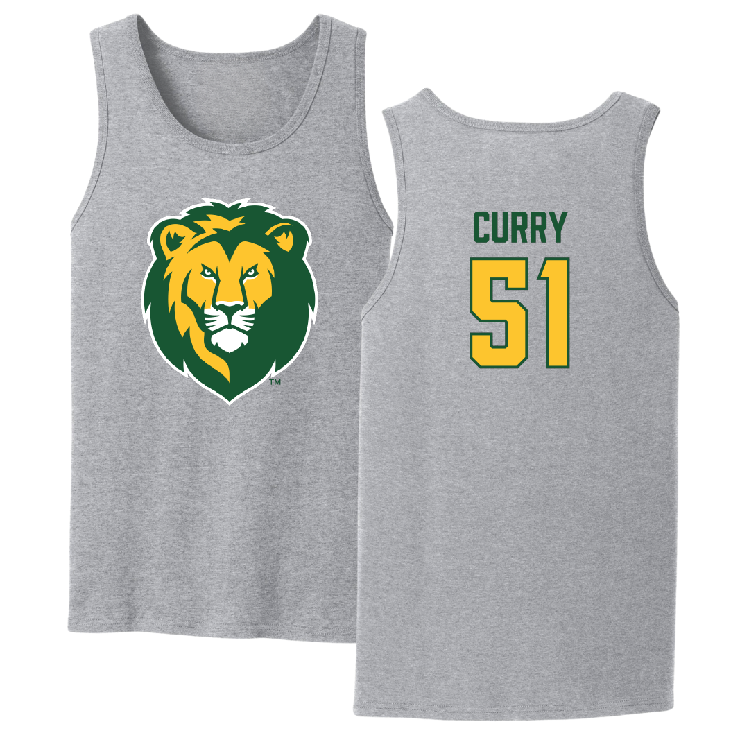 Southeastern Louisiana University Football Sport Gray Tank Top - #51 Breland Curry