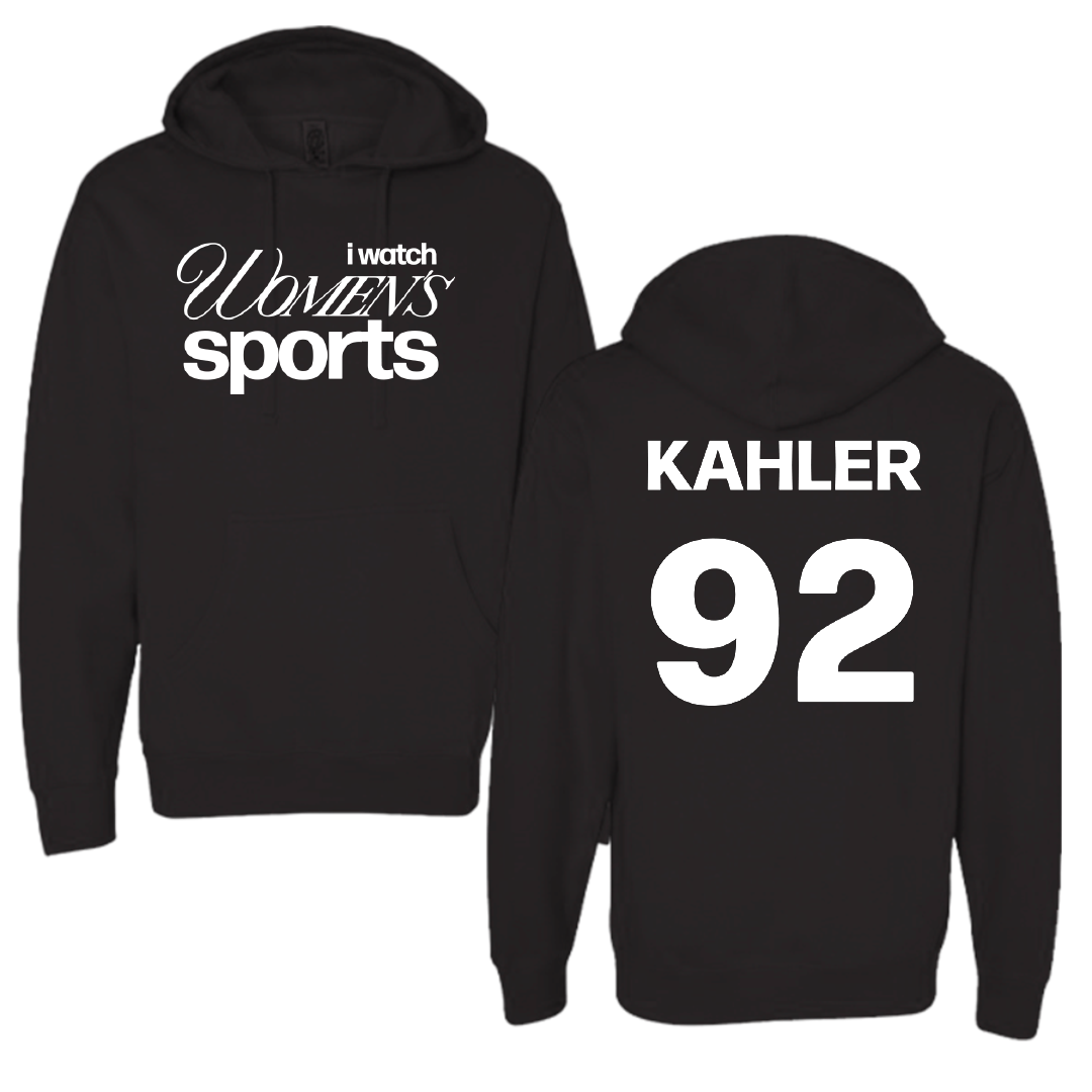 Central Michigan University Lacrosse Black WHM Hoodie - #92 Leila Kahler