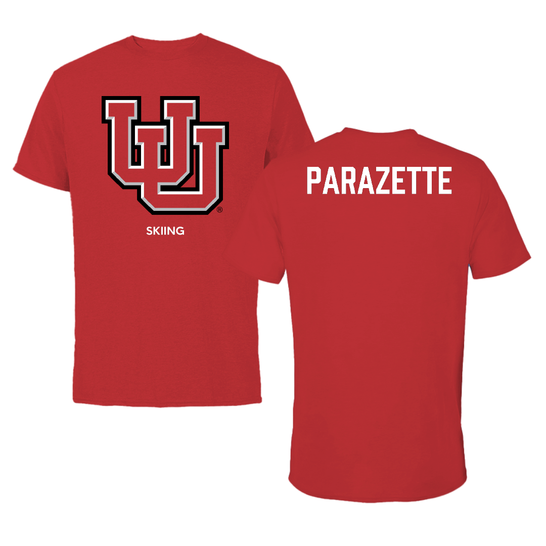 University of Utah Skiing Red Tee - Oliver Parazette