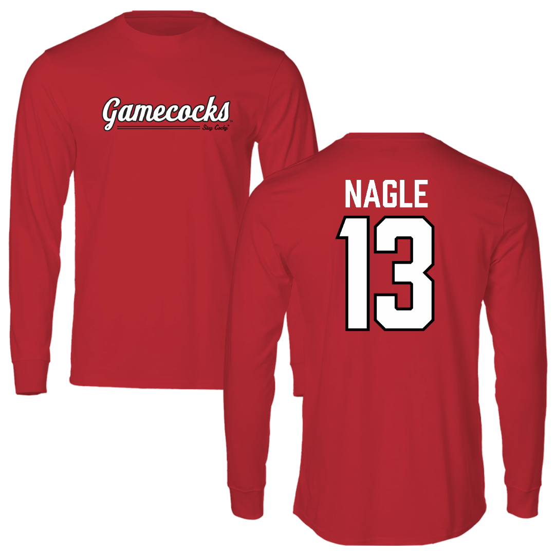Jacksonville State University Soccer Red General Long Sleeve - #13 Tia Nagle