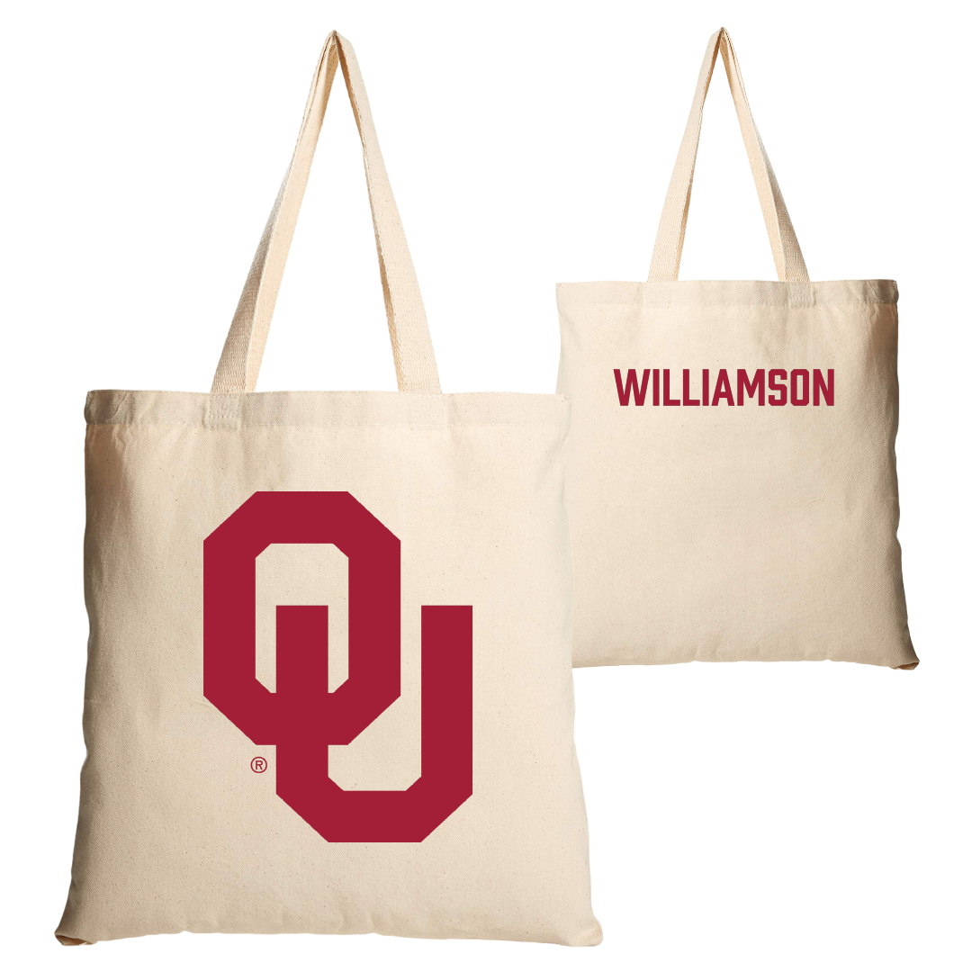 University of Oklahoma TF and XC Tan Canvas Tote Bag - Grace Williamson