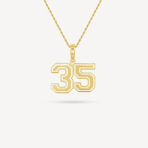 Gold Presidents Pendant and Chain - #35 Tiairra Hill-Brown