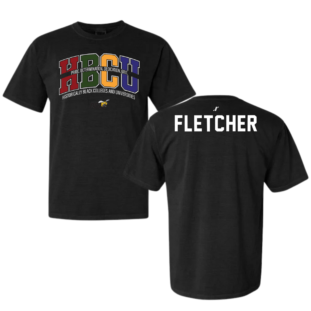 Alabama State University Golf Black HBCU Comfort Colors Tee - Carmen Fletcher