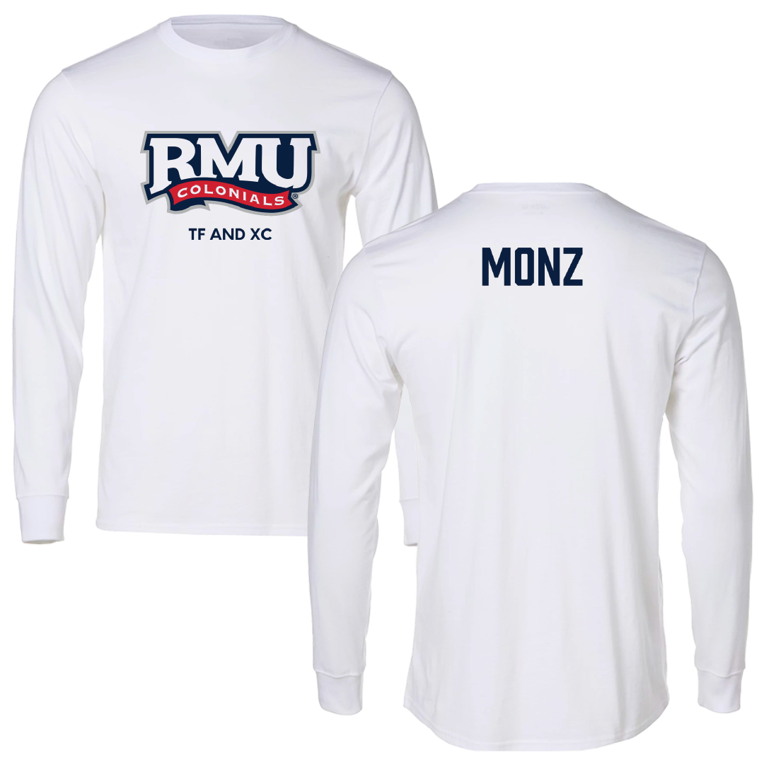 Robert Morris University TF and XC White Performance Long Sleeve - Dea Monz
