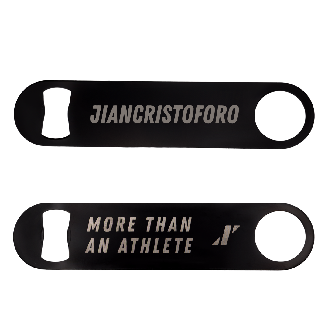 Robert Morris University TF and XC Black Bottle Opener - Emma Jiancristoforo