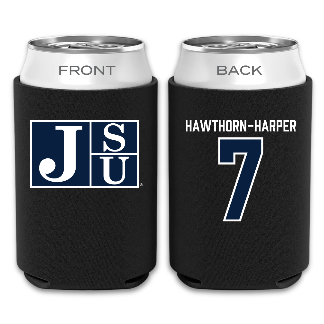 Jackson State University Soccer Black Can Cooler - #7 Ryanne Hawthorn-Harper