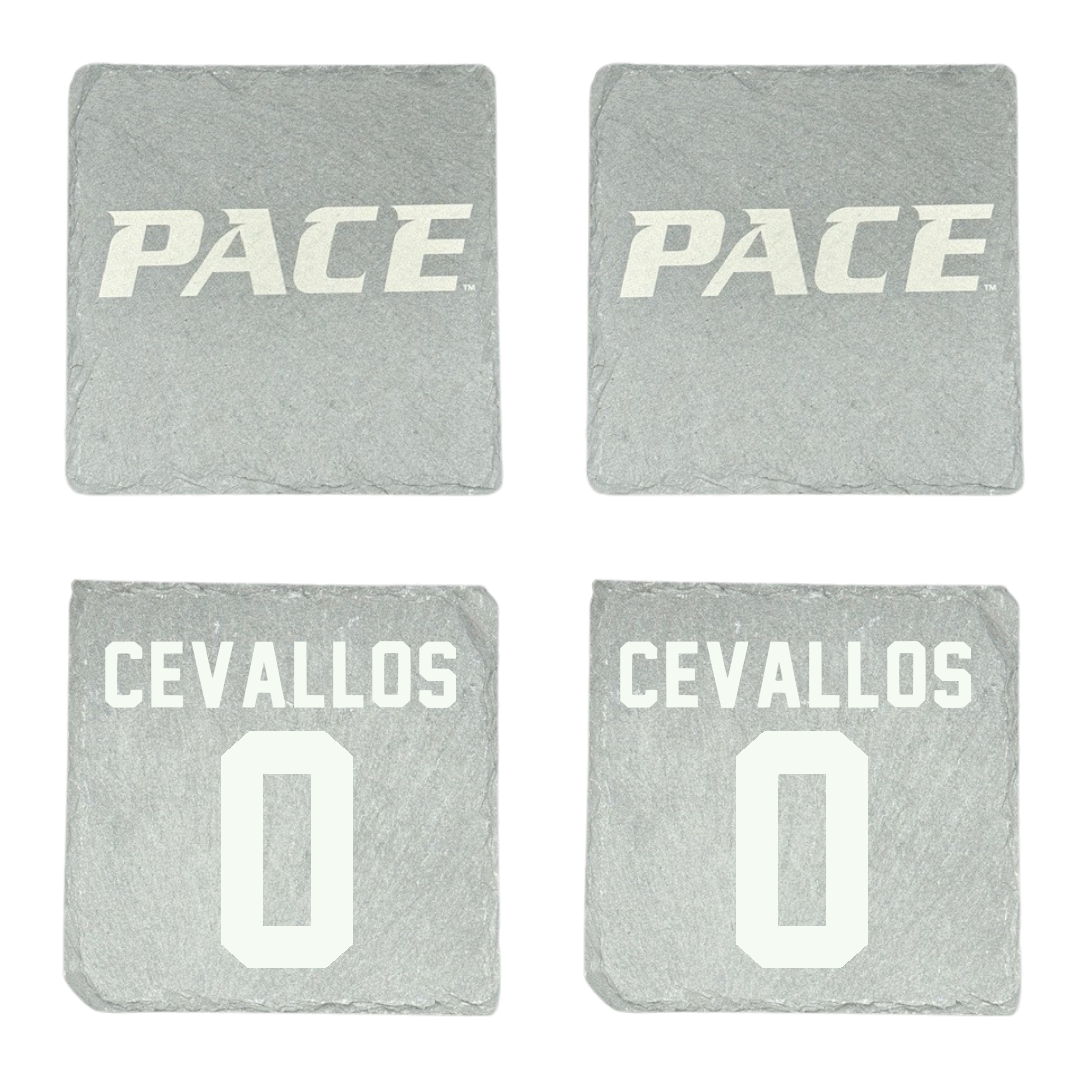 Pace University Basketball Stone Coaster (4 Pack)  - #0 Ciera Cevallos