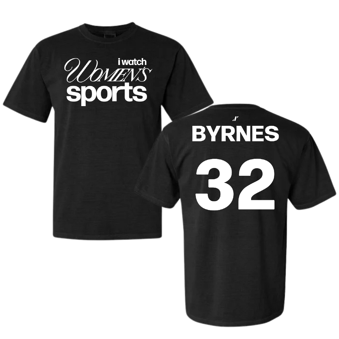 Metropolitan State University of Denver Basketball Black WHM Comfort Colors Tee - #32 Amanda Byrnes