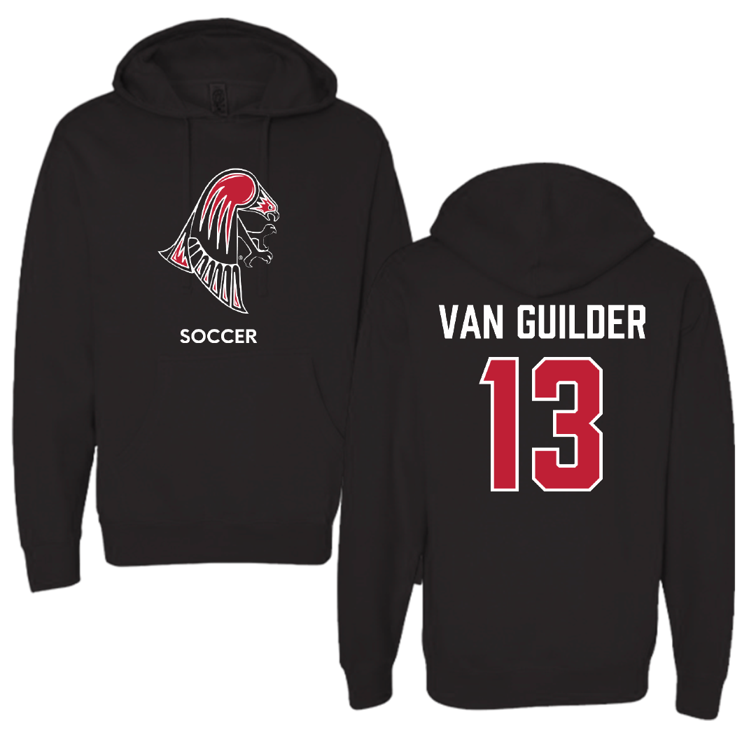 University of Wisconsin-River Falls Soccer (W) Black Hoodie - #13 Greta Van Guilder