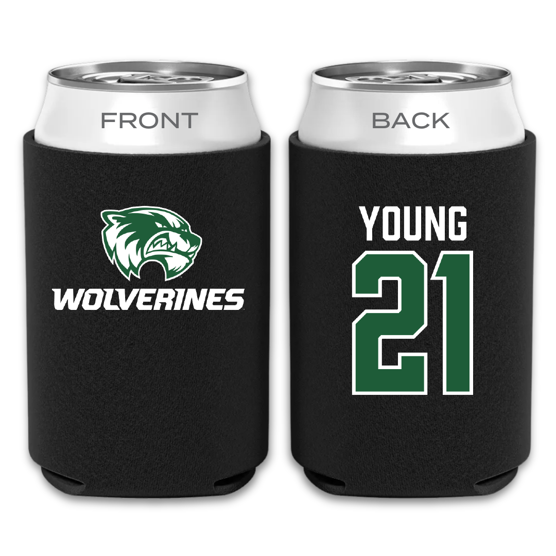 Utah Valley University Soccer Black Can Cooler - #21 Elle Young