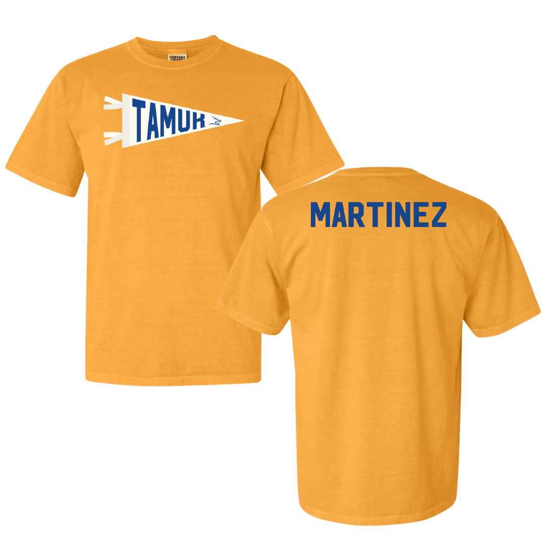Texas A&M University-Kingsville TF and XC Gold Pennant Comfort Colors Tee - Anthony Martinez