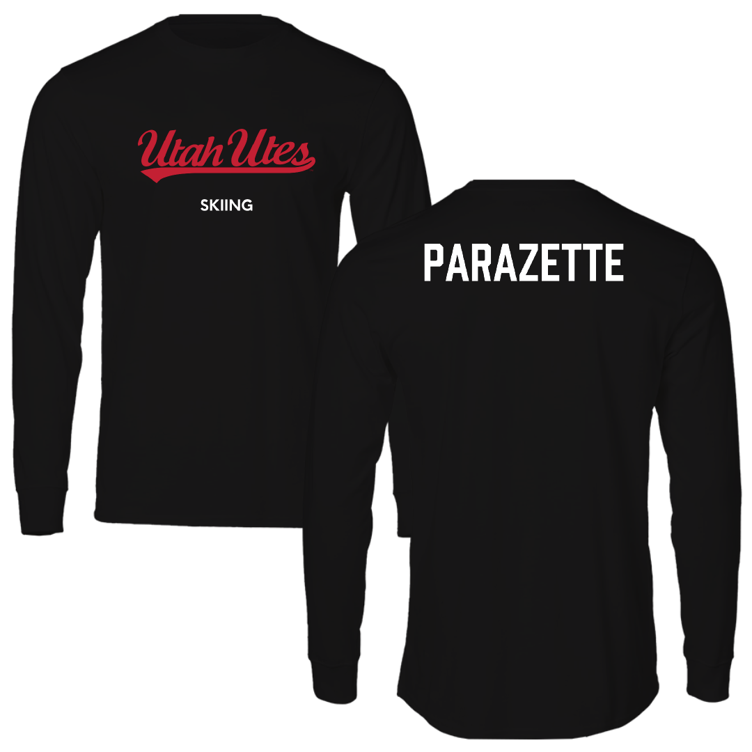 University of Utah Skiing Black Utes Performance Long Sleeve - Oliver Parazette