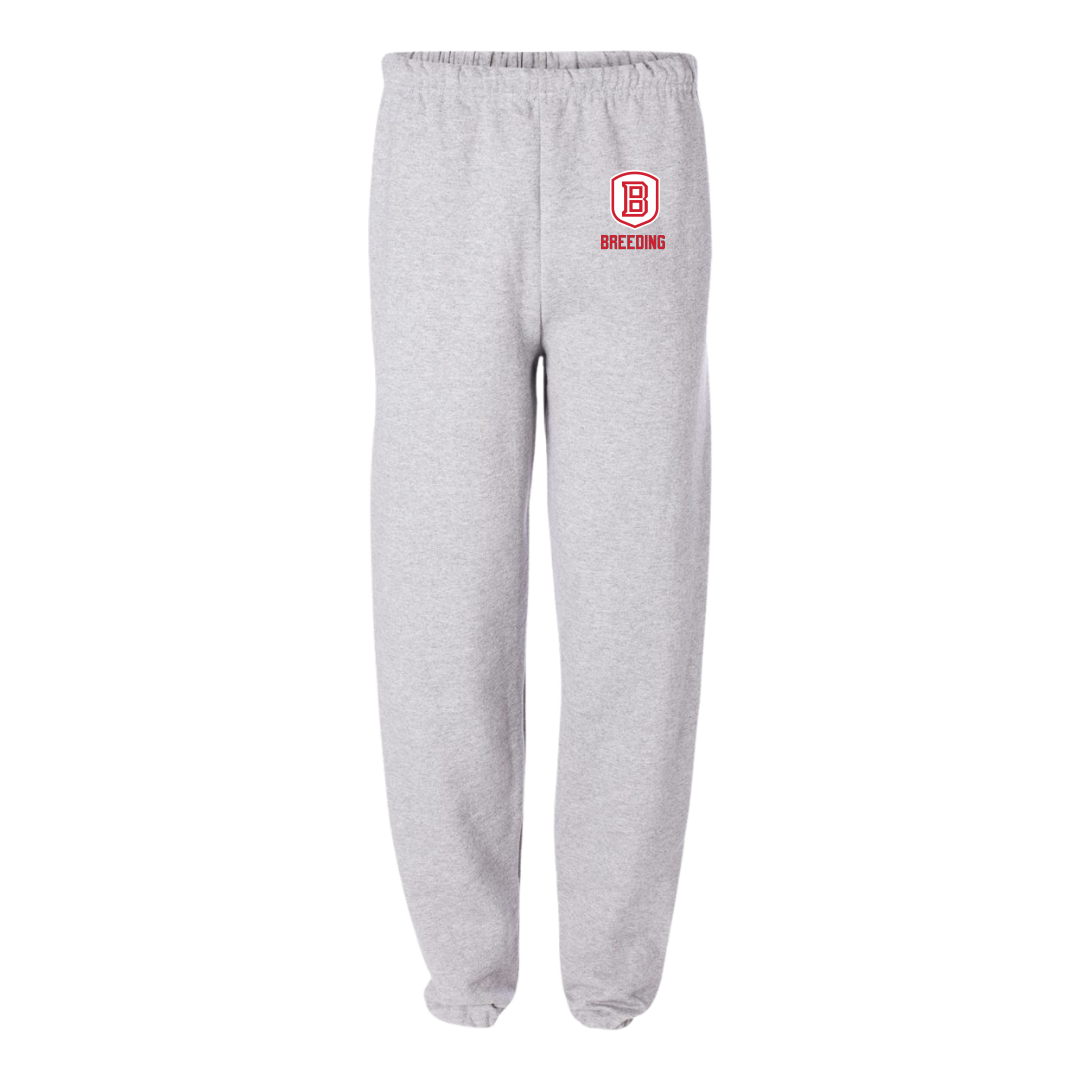 Bradley University Softball Light Gray Sweatpants - #8 Ashley Breeding