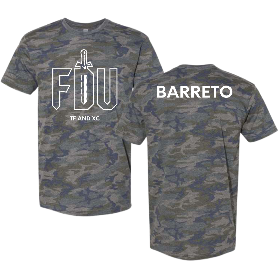 Fairleigh Dickinson University-Metropolitan Campus TF and XC Vintage Camo Tee - Brandon Barreto