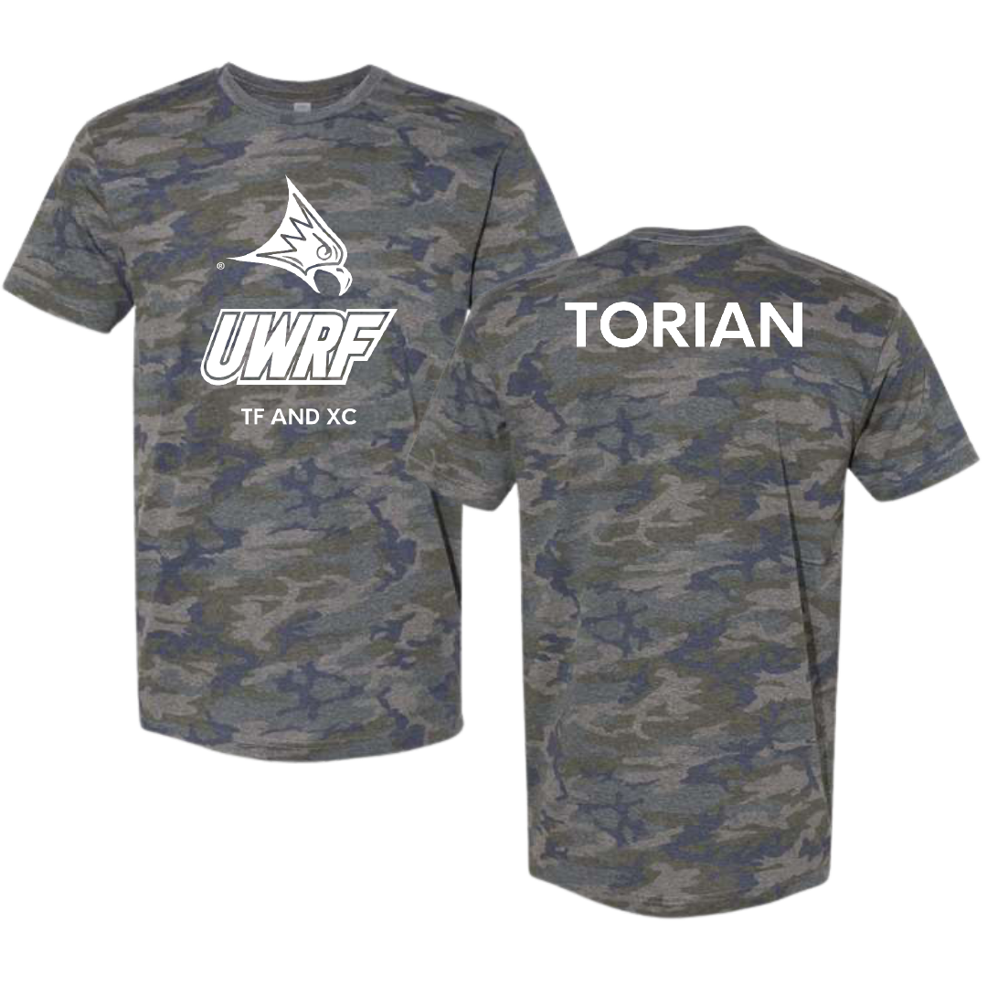 University of Wisconsin-River Falls TF and XC Vintage Camo Tee - Allen Torian