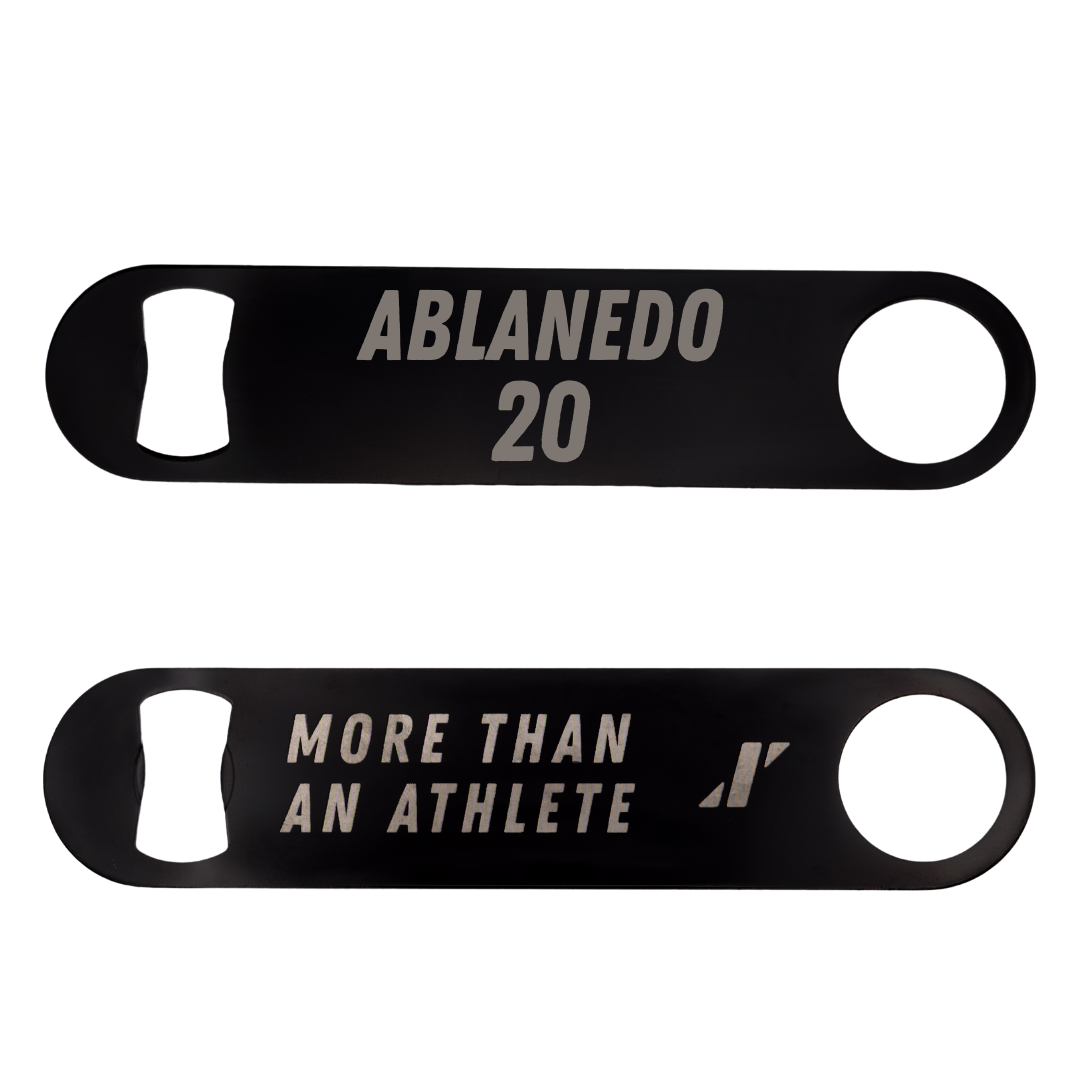 Bryant University Soccer Black Bottle Opener - #20 Pablo Ablanedo