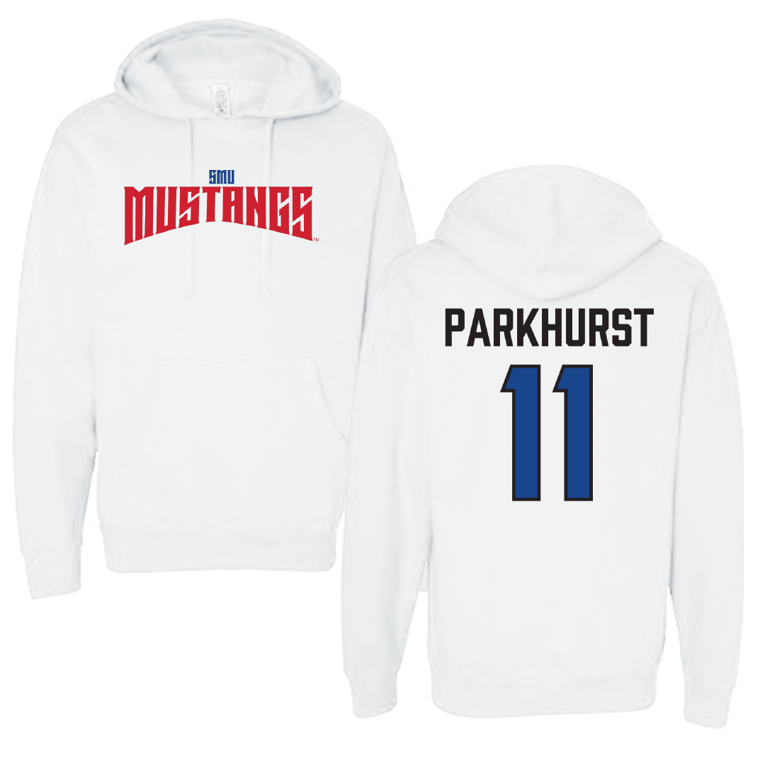 Southern Methodist University Soccer White Classic Hoodie - #11 Zoë Parkhurst