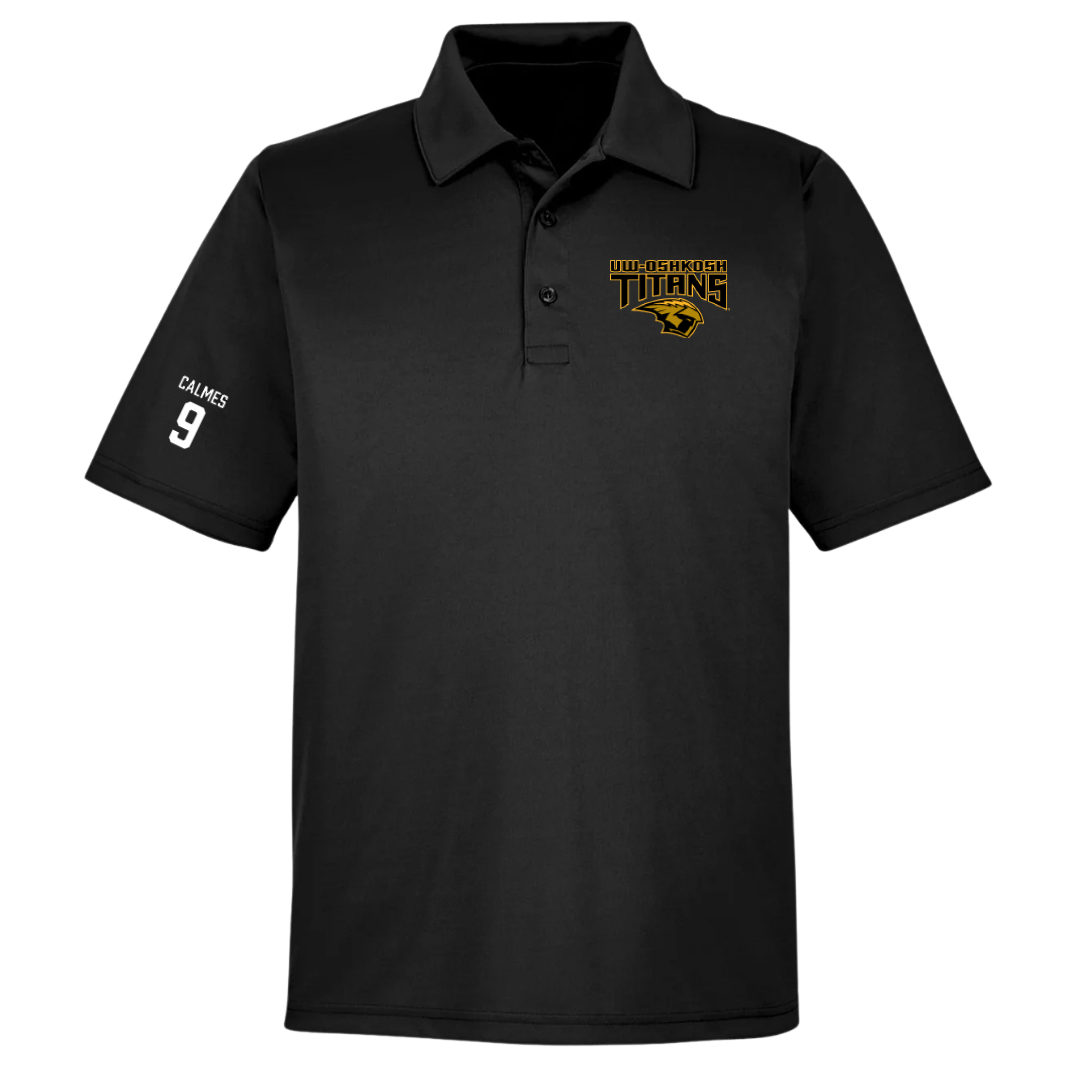 University of Wisconsin-Oshkosh Softball Black Polo - #9 Skyler Calmes